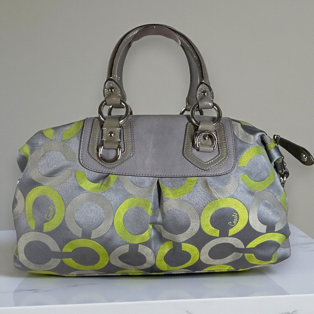 Coach Madison Sabrina Pop Op Art Signature Limited Edition Hobo Satchel - Picture 2 of 16